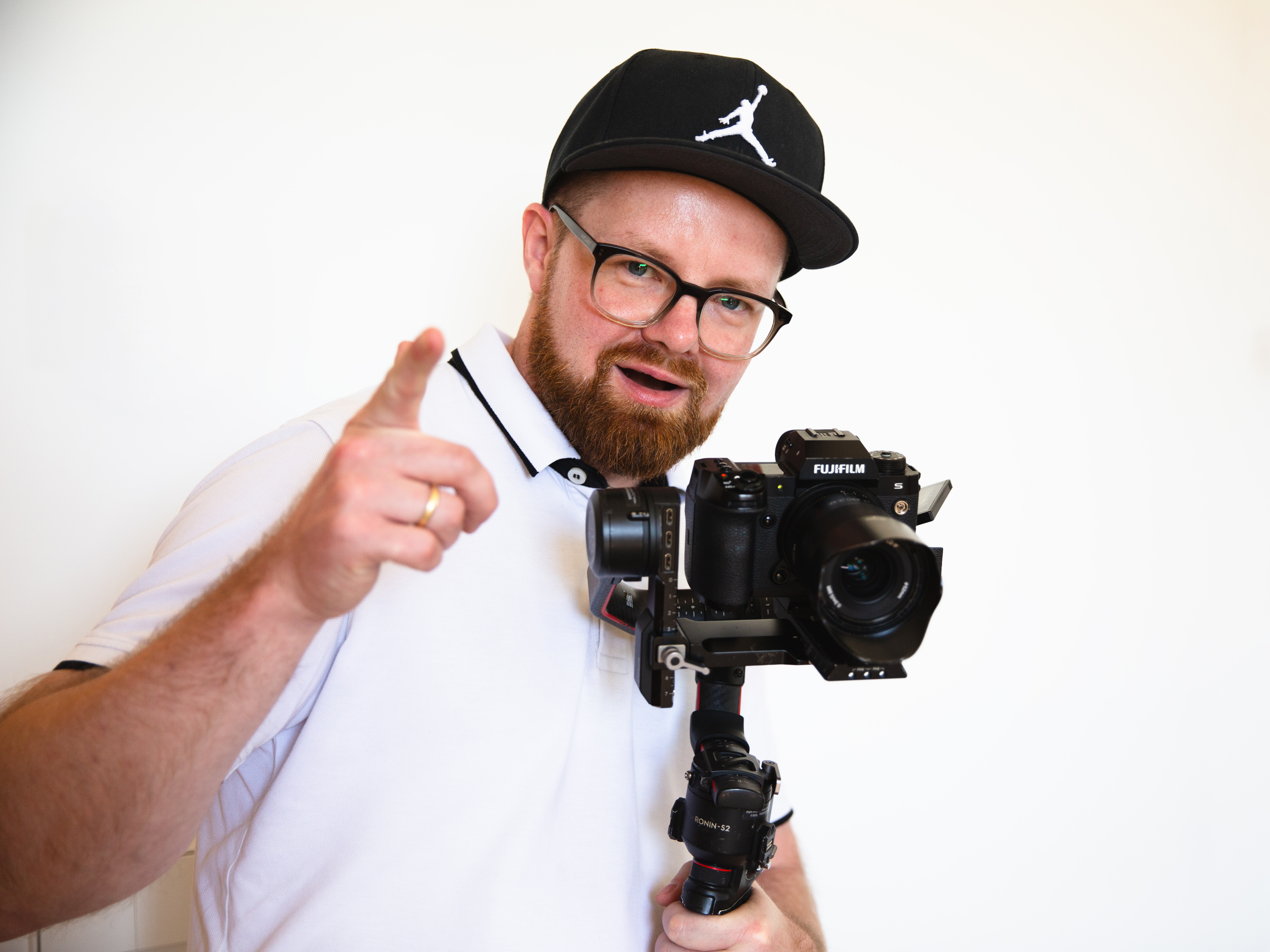 Professionelle Kamera bei einem Content Day